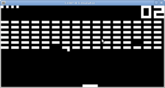 CHIP-8 running on a GNU/Linux system